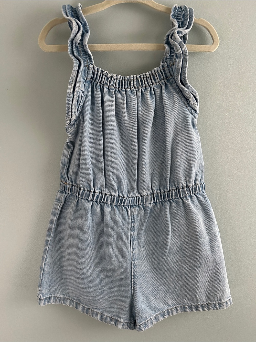 Zara Light Blue Denim Romper size 5